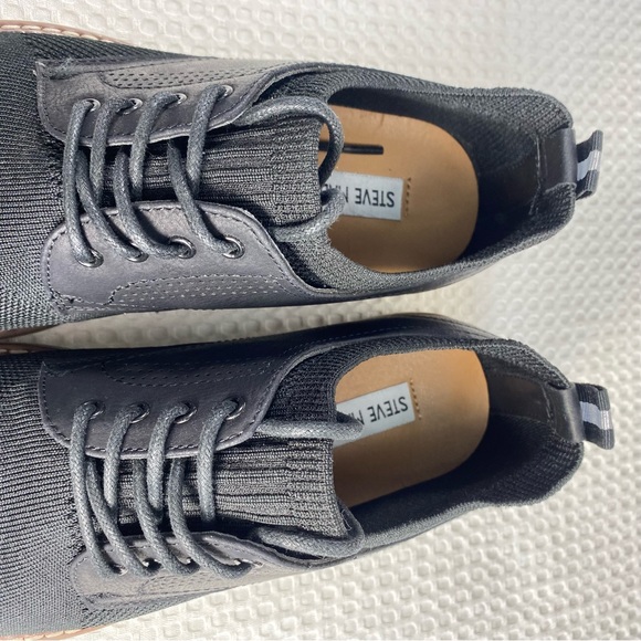 Steve Madden Knit Lace Up Black Casual Shoe; Men’s Size 9 M — Like New! - Picture 12 of 13